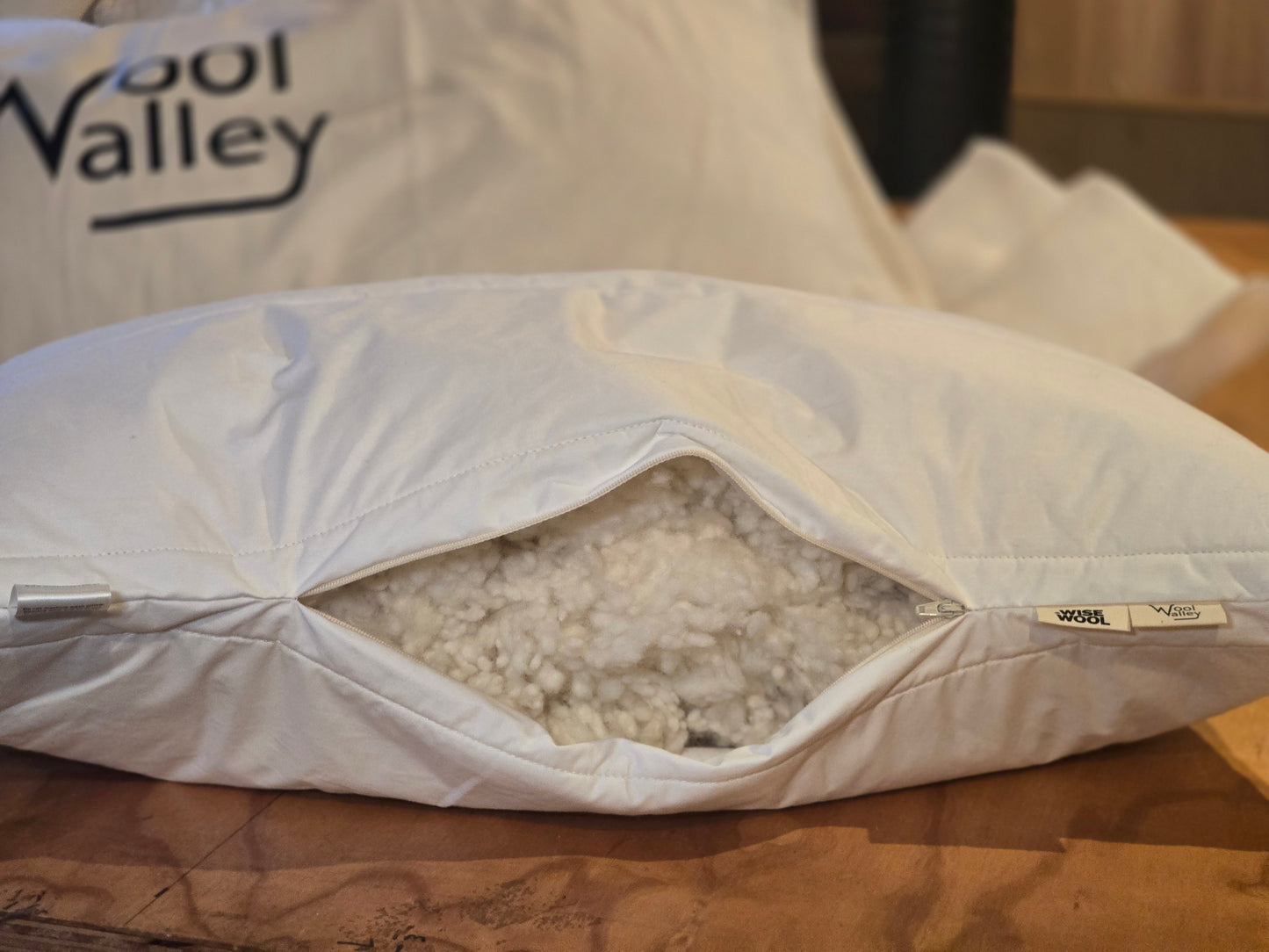 Natural wool pillows