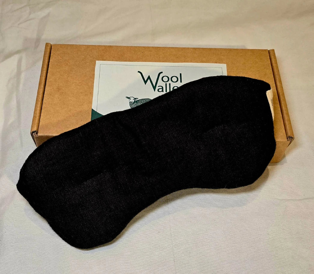 natural wool eye mask