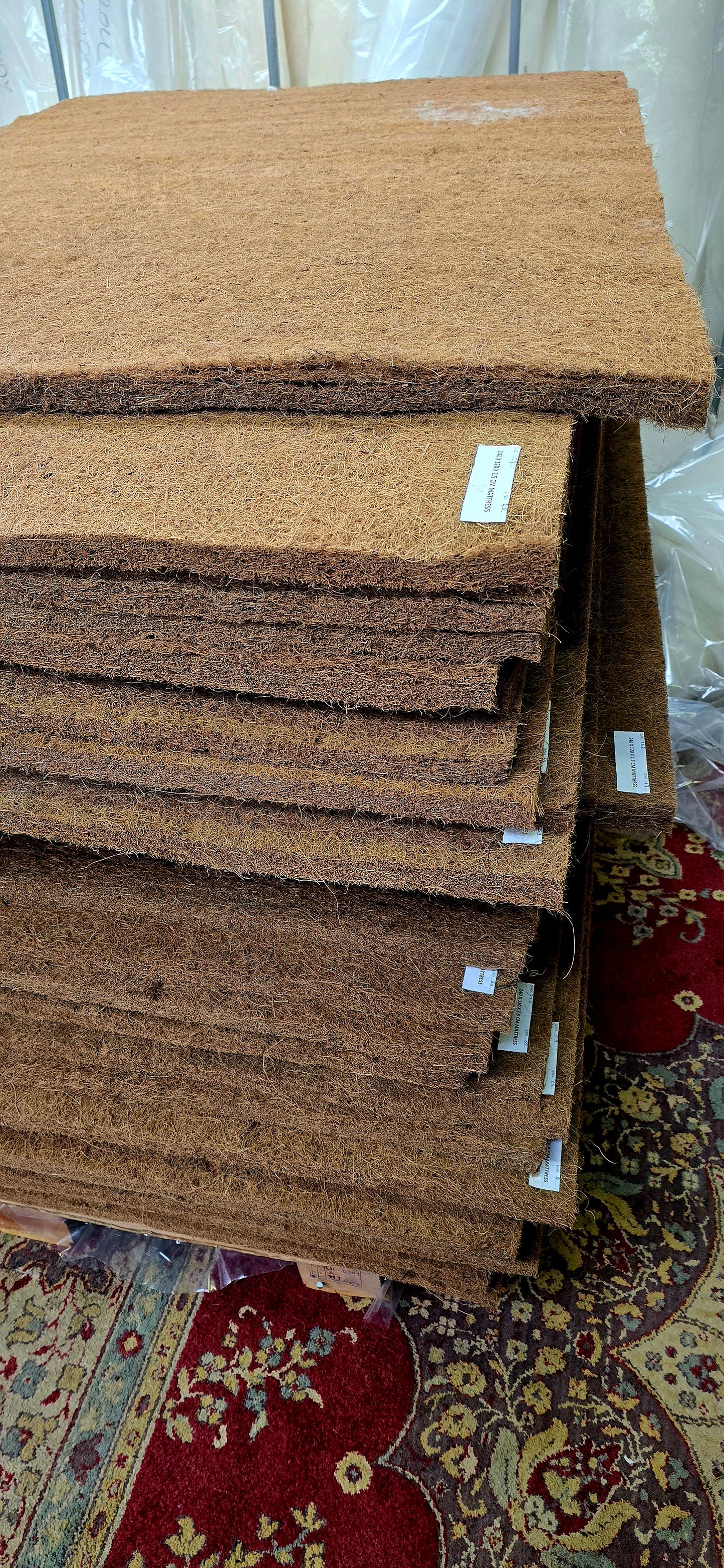 coir and natural rubber sheets